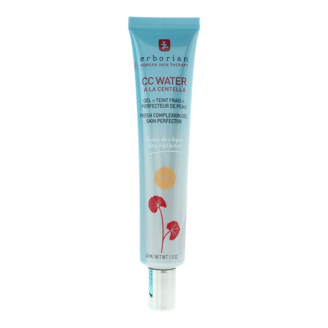 Erborian CC Water Skin Perfector is an ultra-light gel infused with Centella Asiatica to soothe and rejuvenate. This innovative skin perfector hydrates deeply while delivering a natural, even complexion. Its water-based texture feels weightless on the skin, leaving it smooth, radiant, and perfectly balanced for an effortless, dewy finish.
