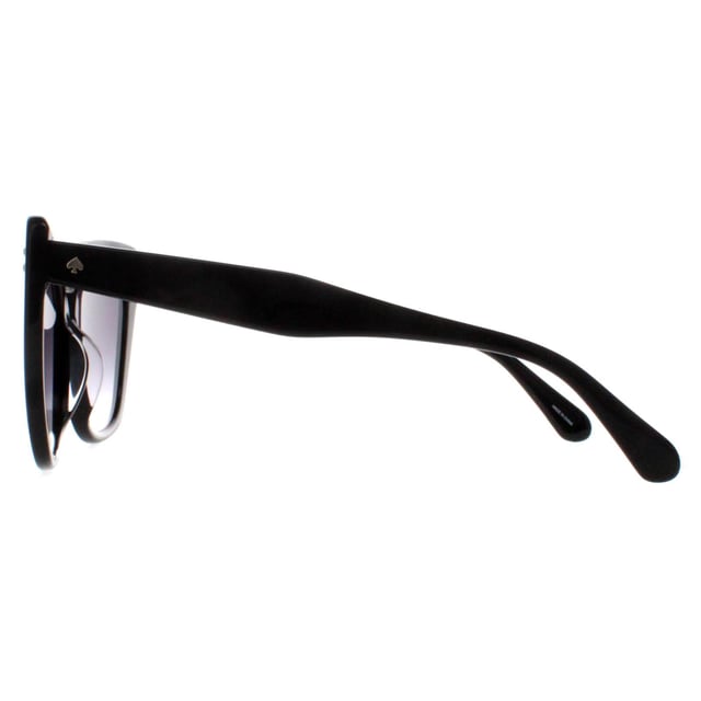 Kate Spade Cat Eye Womens Black Grey Gradient Kiyanna/S  Sunglasses are crafted from high-quality acetate for a blend of durability and lightweight comfort. The lenses offer superior UV protection, effectively shielding your eyes from harmful sun rays while providing sharp, clear vision.