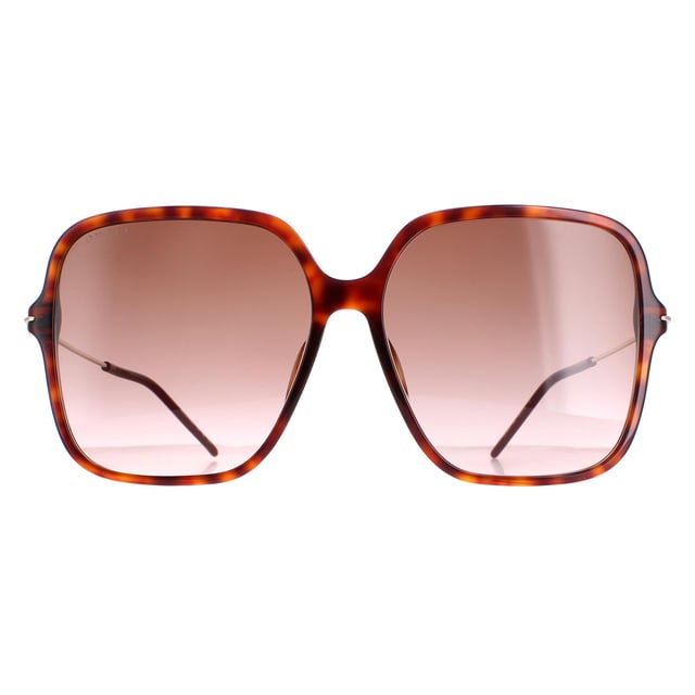 Gucci Square Womens Dark Havana Brown Gradient GG1267S