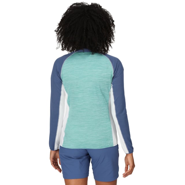 96% Recycled Polyester, 4% Elastane. Fabric: Fleece Backed. Design: Contrast Detail, Logo, Textured. 180gsm. Fabric Technology: Moisture Wicking, Stretch. Badge. Neckline: High-Neck, Stretch Binding. Sleeve-Type: Long-Sleeved. Cuff: Stretch Binding. Pockets: 2 Side Pockets, Zip. Fastening: Full Zip. Hem: Stretch Binding. Sustainability: Made from Recycled Materials. 8 UK: 32 in. 10 UK: 34 in. 12 UK: 36 in. 14 UK: 38 in. 20 UK: 45 in. 18 UK: 43 in. 16 UK: 40 in.