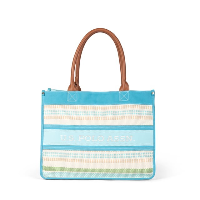 ¡Añade un toque de color y vitalidad a tu look con este impresionante bolso tote!

Su diseño texturizado multicolor, único y llamativo, lo hace perfecto para la temporada de verano, combinando fácilmente con varios atuendos.

Dimensiones: 41 x 33 x 18 cm