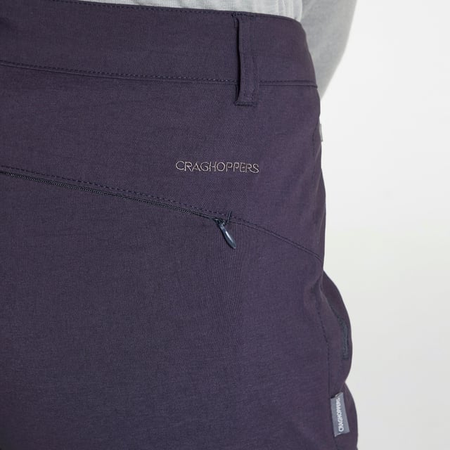 Fabric Composition: Main: 96% polyamide, 4% elastane / Pocket bags: 65% polyester, 35% cotton. Fit: Active. 4 pockets, all zipped. Heel tape. Fixed waist. UPF 40+ sun protection. Approximately 250g of recycled material.
