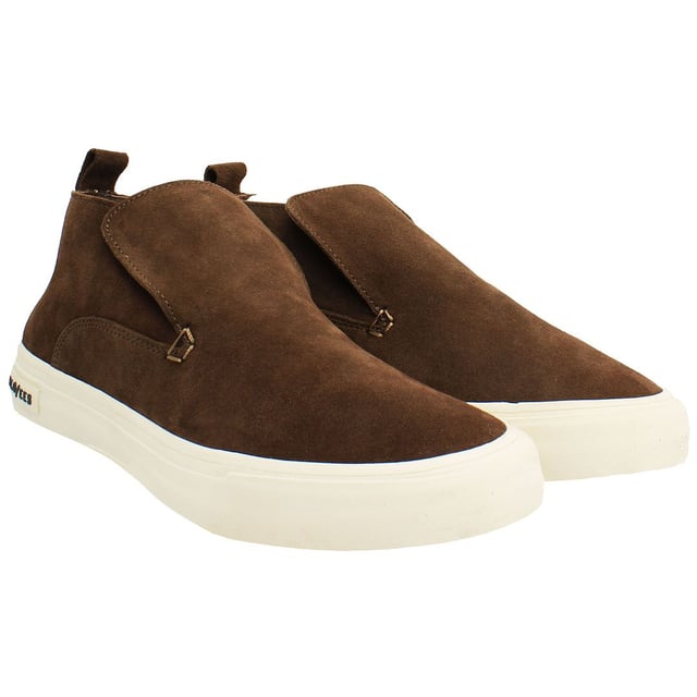 Seavees Huntington Middie Slip-On Brown Suede Leather Mens Shoes HUNTINGTON MIDDIE_SABLE SUEDE