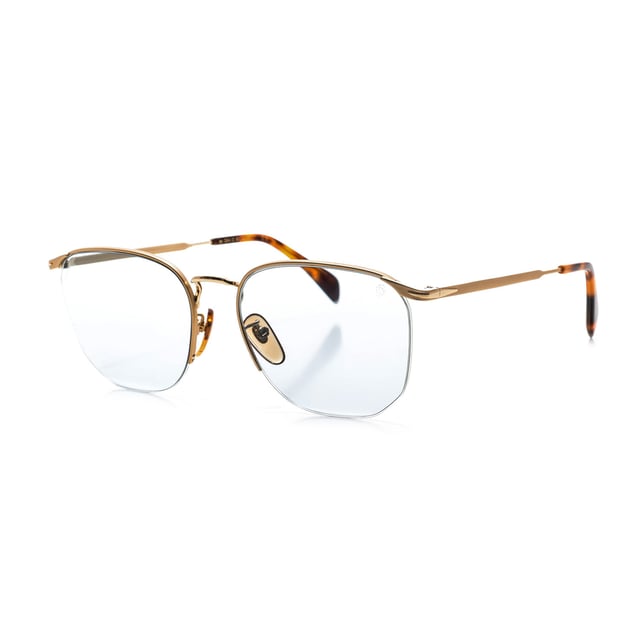 1038FS sunglasses with metal frame.

 Shape and design:
 - These David Beckham glasses have a square silhouette.

 Frame material:
 - The frame of these glasses is made of metal.
 - The use of metal provides durability and lightness to the frame.
 - This makes the glasses durable and comfortable to wear.

 Metal temples:
 - The temples are also made of metal, matching the frame material.
 - The metal on the temples adds solidity and stability to the structure of the glasses.

 Brand details:
 - David Beckham brand engraving on the lens.
 - These design elements help to clearly identify the model as part of the David Beckham eyewear collection.

 Glasses:
 - The lenses are of high quality.
 - These lenses provide excellent UV protection and sharp, clear vision.
 Measures: Lens height: 47 mm. Lens width: 58 mm. Bridge: 19 mm. Temples: 145 mm.
 Composition: Metal
 Care:
Use a soft, clean microfiber cloth to clean your sunglasses. This type of cloth will not scratch the lenses.
 Avoid using abrasive cleaning products, detergents, alcohol or acetone, as they can damage lenses and anti-reflective treatments.