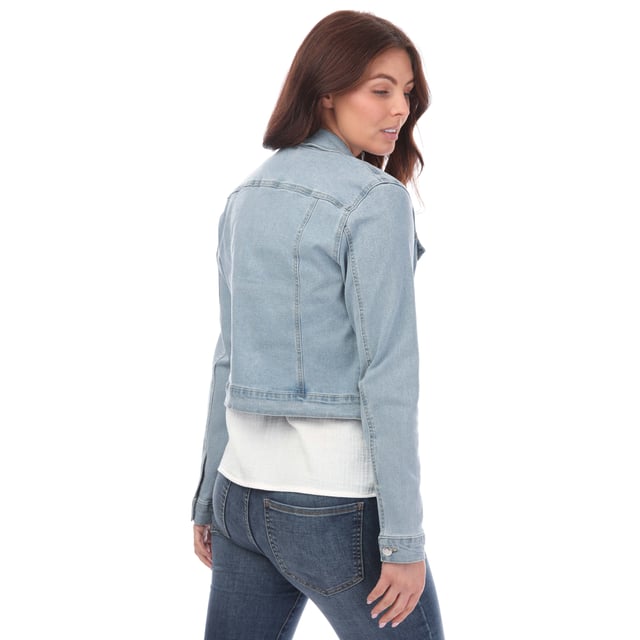 Vero Moda Luna denim jack voor dames, lichtblauw