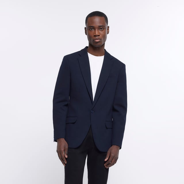 River island navy blazer new arrivals