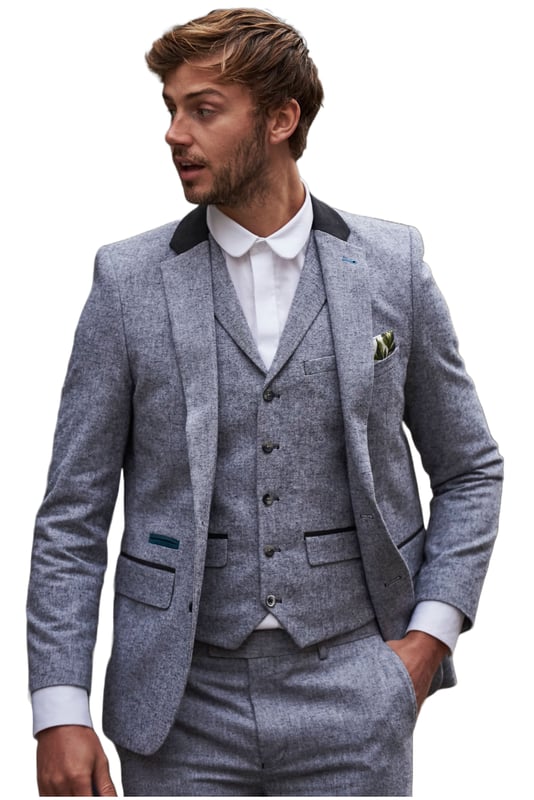 Grey deals suede suit