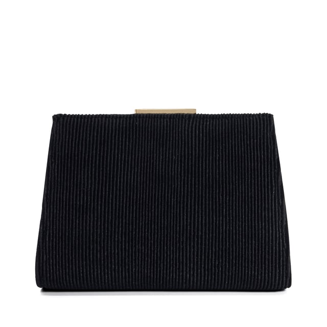 This elegant mid-size frame clutch bag comes with a little extra depth to accommodate more of your evening essentials.  Opening via a gold logoed clasp Eclipso features a handy side slip pocket and monogrammed lining, this sleek style will add a sophisticated touch to evening outfits.
