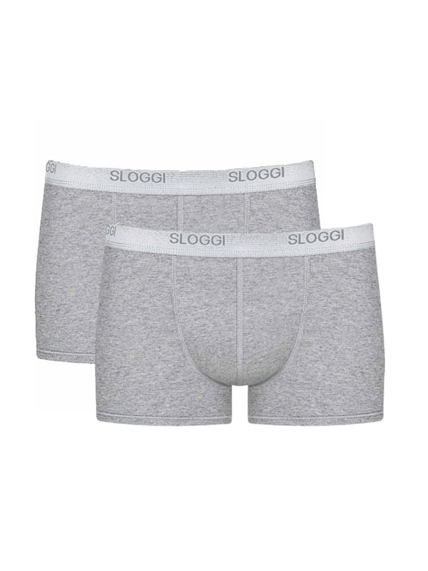 Sloggi Mens Basic Shorts C2P. Pack of 2. Cotton rich underwear with an elasticated waistband and terry lining. This product is machine washable.