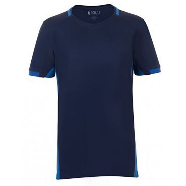 Kinder Fußball T-Shirt. Atmungsaktives Polyester Netz-Material. V-Ausschnitt mit Kontrast-Einfassung. Vordere Schulter-Naht. Kontrast-Netz-Einsätze. Doppelnähte. 150gsm. Material 100% Polyester. Größen (Alter/Körpergröße): 4 Jahre- 96-104cm, 6 Jahre- 106-116cm, 8 Jahre- 118-128cm, 10 Jahre- 130-140cm, 12 Jahre- 142-152cm.