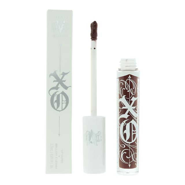KVD Xo Vinyl Lip Gloss is a luscious lip gloss that delivers high-shine and a vinyl-like finish for a glamorous pout. The formula of the KVD Xo Vinyl Lip Gloss is non-sticky and lightweight, ensuring comfortable wear throughout the day. It glides smoothly onto the lips, imparting a glossy and reflective finish that catches the light and enhances your natural beauty.  This lip gloss is available in a variety of stunning shades, ranging from soft neutrals to bold and vibrant hues. Whether you prefer a subtle sheen or a bold pop of color, there is a shade to suit your individual style and mood.  The KVD Xo Vinyl Lip Gloss also offers nourishing benefits for your lips. Enriched with moisturising ingredients, it helps to keep your lips hydrated and supple, preventing dryness and providing a comfortable and smooth feel.