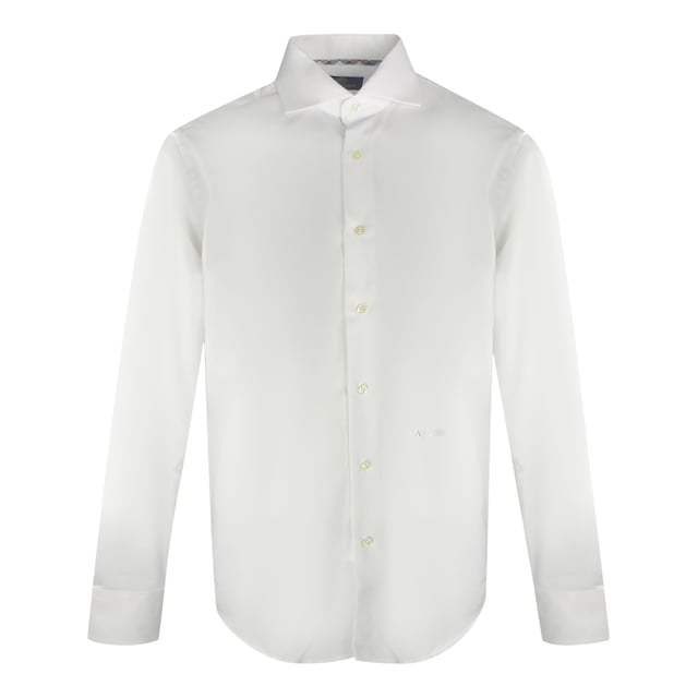 Camisa blanca Aquascutum, 100% algodon, corte regular, se ajusta a la talla real, cierre con botones, 100% algodon, punos con cierre de botones