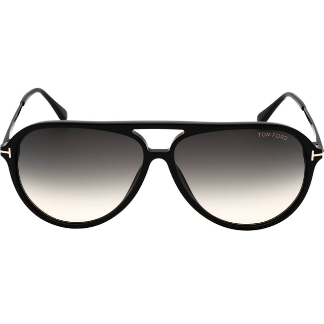 Tom Ford Black Sunglasses, Lens Width = 62mm, Nose Bridge Width = 12mm, Arm Length = 140mm, Sunglasses, Sunglasses Case, Cleaning Cloth and Care Instructions all Included, 100% Protection Against UVA &amp; UVB Sunlight and Conform to British Standard EN 1836:2005, Black Sunglasses
