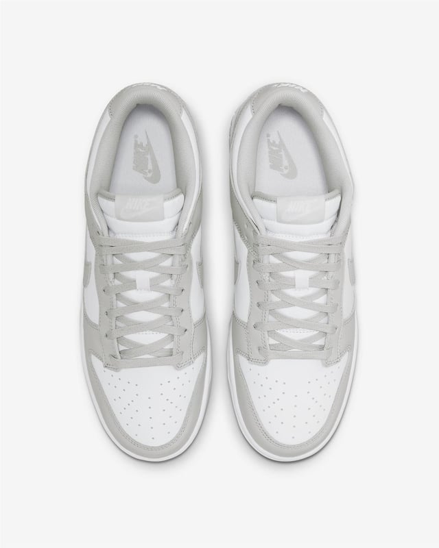TRUE TO YOUR CREW.
Created for the hardwood but taken to the streets, the Nike Dunk Low Retro returns with crisp overlays and original team colours. This basketball icon channels '80s vibes with premium leather in the upper that looks good and breaks in even better. Modern footwear technology helps bring the comfort into the 21st century.
Benefits
Premium leather in the upper has the perfect sheen and breaks in beautifully.
The modern foam midsole offers lightweight, responsive cushioning.
A padded, low-cut collar adds a sleek look that feels comfortable.
Bold colour-blocking throws it back to the original colourway inspiration: college team colours.
The rubber outsole with classic hoops pivot circle adds durability, traction and heritage style.
Product Details
Low-cut collar
Foam insole
Perforations on the toe
Colour Shown: White/Grey Fog
Style: DD1391-103