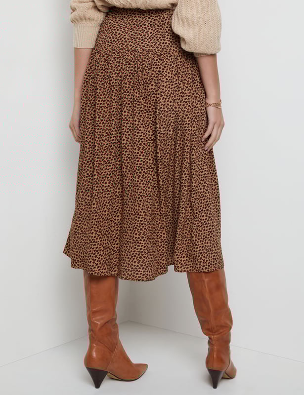 Leopard print skirt katies clearance