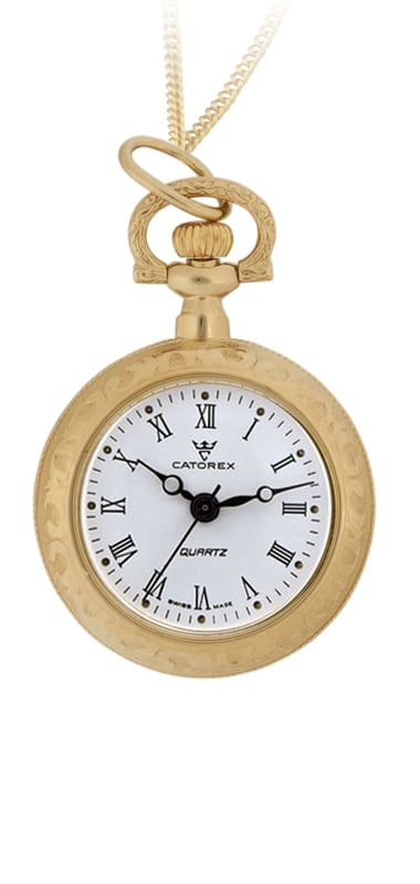 Catorex Mens La Pautele Pocket Gold Watch