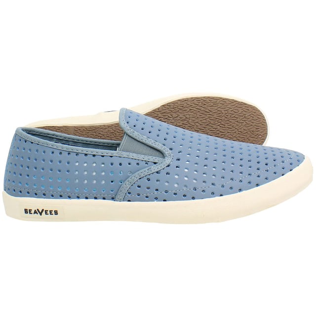 Seavees Baja Portal Slip-On Blue Nubuck Leather Mens Shoes BAJA_PORTAL_AM_BLUE