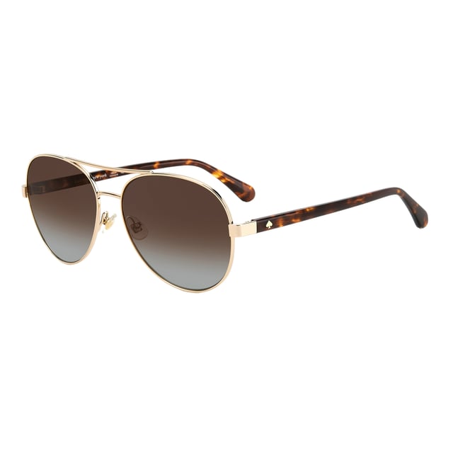 Kate Spade Vrouwen Zonnebril AVERIES06JF8L - Materiaal: Metaal - Kleur frame: Goud - Afmetingen: 58/17/140 mm (Diameter lens / Brug formaat / Lengte veren)