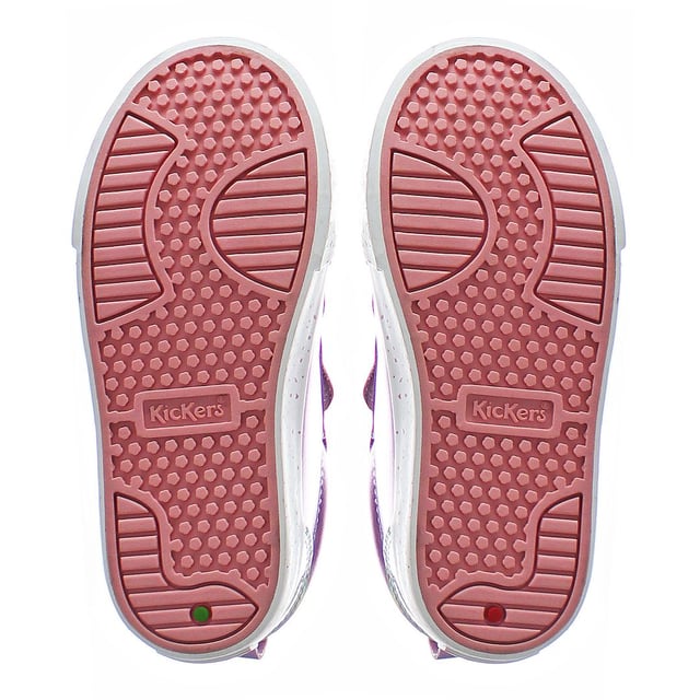 Kickers Tovni Faerie Hook & Loop Rosa Sintético Niños Plimsolls 1 15777