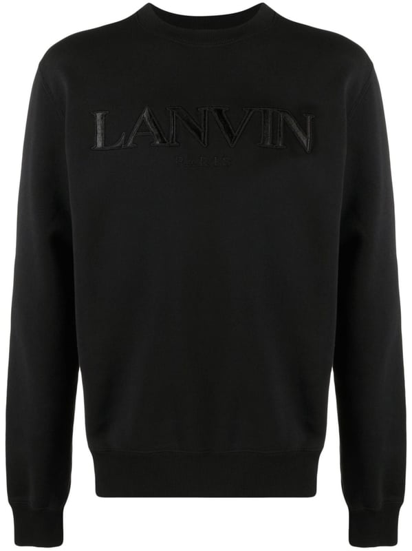 Reflecting a minimal take on branding, Lanvin's sweatshirt is designed from soft cotton and detailed with a tonal logo embroidery across the chest.