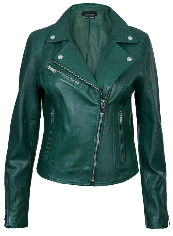 Elevate your style with our timeless best-selling jacket, celebrated for its minimalistic design that never goes out of fashion. Here's why it's a must-have:  
Iconic Minimalism: This jacket's enduring popularity stems from its understated elegance. Its front features just three subtle pockets, each adorned with hand-polished metal hardware zips, creating an effortlessly stylish and minimalistic look. 
Classic Brando Style: Emulating the iconic Marlon Brando jacket from the 1950s, it boasts a double-breasted design with a wide notched lapel and an off-centered YKK zip, paying homage to the timeless fashion icon. 
Color Variety: Choose from a range of colorways to suit your preferences, whether you opt for bold shades like yellow, red, and green, or classic hues like black, tan, and chestnut. 
Premium Material: Crafted from 100% premium ultra-soft nappa leather, this jacket offers both luxury and comfort. 
Tailored Fit: Designed with a slim fit and a shorter length, it complements your body's shape and provides a modern and flattering silhouette.  Furnished with three zipped exterior pockets and zipped cuffs, this jacket combines practicality with enduring style, making it a versatile addition to your wardrobe.