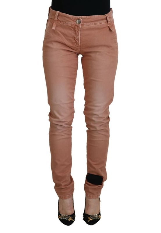 Brand: ACHT
  Condition: Brand New with Tags
  Style: Slim Fit Pants
  Material: 97% Cotton 3% Elastane
  Color: Pink
  Details: Logo details
  Origin: Made in Italy
  Gender: Women