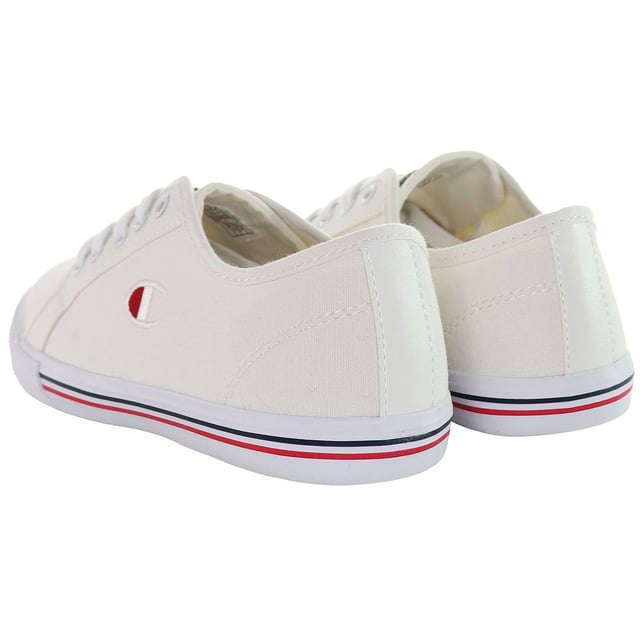 Champion Huntington Canvas Low JR Weiße Schnürschuhe für Junioren, 30191066 1FG
