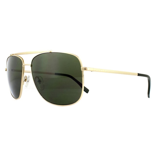 Lacoste Sunglasses L188S 035 Light Gunmetal Grey feature a textured prominent top brow bar and matching temples with the Lacoste lettered logo for a classic modern look.