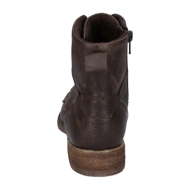 Unsere braune Stiefelette ist das perfekte Accessoire für Deine Freizeitgardarobe im Herbst und Winter. Das Modell Sienna 95 ermöglicht einen komfortablen Einstieg durch eine modische Schnürung. Die herausnehmbare Sohle kannst Du ohne Probleme wechseln und so Deine eigenen Einlegesohlen verwenden. Die Fertigungsart AGO verwendet JOSEF SEIBEL traditionell, um den Schuh leicht und gleichzeitig robust zu machen. Weite G ist für normale Füße ideal geeignet. Genieße Deine Freizeit mit unserem modischen Wegbereiter in Moro.