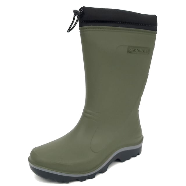 Spirale Stratos Warm Fleece Green Unisex Wellington Wellie Tie Top