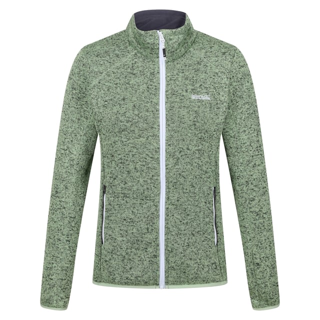 100% Polyester. Stof: Fleece, Gebreid, Marl. Ontwerp: Textuur. 250gsm. Stoftechnologie: Ademend. Halslijn: Hoog-Neck. Mouwtype: Met lange mouwen. Manchet: Stretch Binding. Zakken: 2 Zijzakken, Rits. Bevestiging: Volledige ritssluiting. Hem: Stretch Binding. Duurzaamheid: Gemaakt van gerecycled materiaal. 8 UK: 32 in. 10 VK: 34 in. 12 VK: 36 in. 14 VK: 38 in. 20 VK: 45 in. 22 VK: 48 in. 24 VK: 50 in. 26 UK: 52 in. 18 VK: 43 in. 16 VK: 40 in.