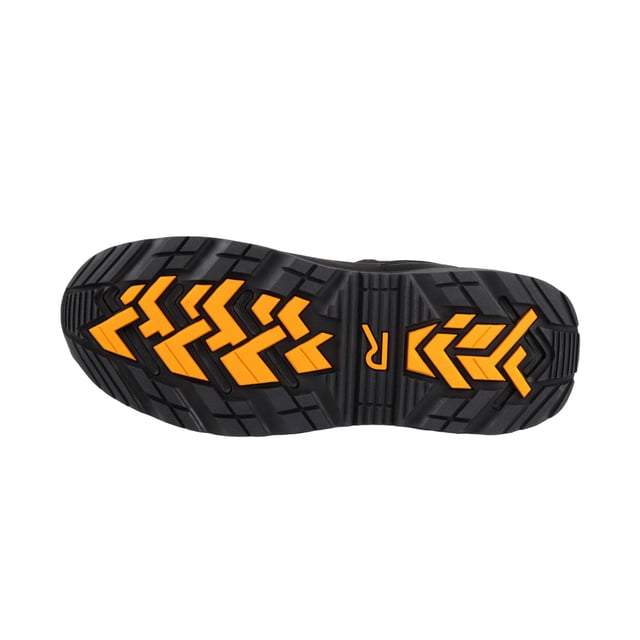 Upper: Synthetic Nubuck. Insole: Anti-Static, Foam, Recycled. Midsole: Cushioned, EVA (Ethyl Vinyl Acetate), Penetration Resistant. 4 Eyelets. Anti Scuff Toe, Elasticated Cuffs, Internal Membrane Liner, Metal & Nylon Ripstop Collar, Moulded Toe Cap, Sealed Seams. Fabric Technology: Breathable, Waterproof. Flat Heel. Design: Contrast Detail, Logo, Text. Toe Style: Composite Toecap. Conforms to Safety Standard: EN20345:2011 S3. Fastening: Lace Up.