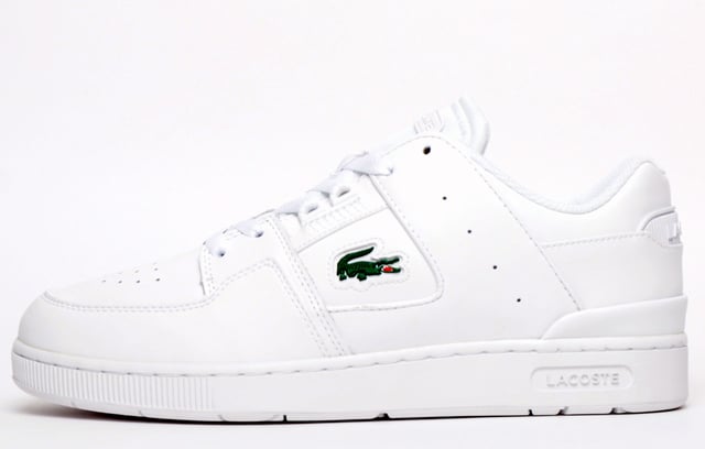 The Court Cage brings a relaxed court style featuring a smooth layered leather upper with a subtle reference to the brand in the form of an L shaped quarter panel with an elegant cupsole construction and embossed Lacoste branding. 
- Leather and synthetic mix uppers
 - Cupsole construction
 - Lace up for the perfect fit
 - Textile lining
 - Ortholite insole
 - Soft padded heel and ankle collar
 - Rubber outsole
 - Lacoste branding
Please Note: These Lacoste trainers are sold as B grades which means there may be some very slight cosmetic issues on the shoe and they come in a Lacoste box with the Lacoste brand authenticity details attached to it. We have checked every pair of these shoes and in our opinion at these heavily reduced prices all are very saleable. All shoes are guaranteed against fair wear and tear and offer a substantial saving against the normal high street price. The overall function or performance of the shoe will not be affected by cosmetic issues. B Grades are original authentic products released by the brand manufacturer with their approval at greatly reduced prices. If you are unhappy with your purchase we will be more than happy to take the shoes back from you and issue a full refund.