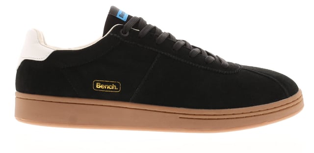 Bench Mens Trainers Fletcher Leather Black. Suede Upper. Pu Lining. Rubber Sole. Footwear Sneakers.