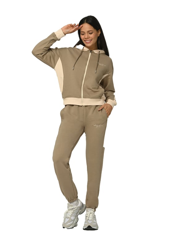 Tom Barron Damen-Trainingsanzug-Set Stress Loss mit Reißverschluss, lässig