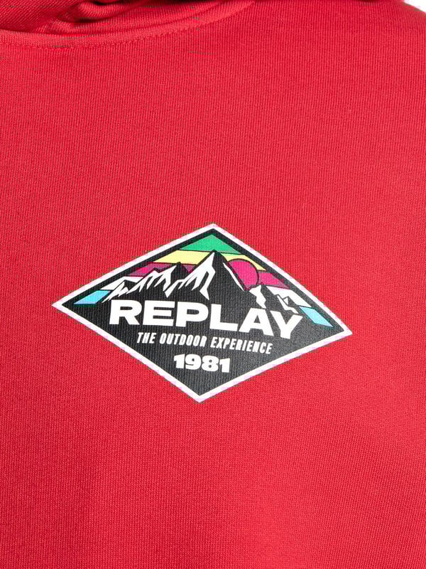Sportlicher Hoodie mit Kapuze, Kordelzug und Logoprint.