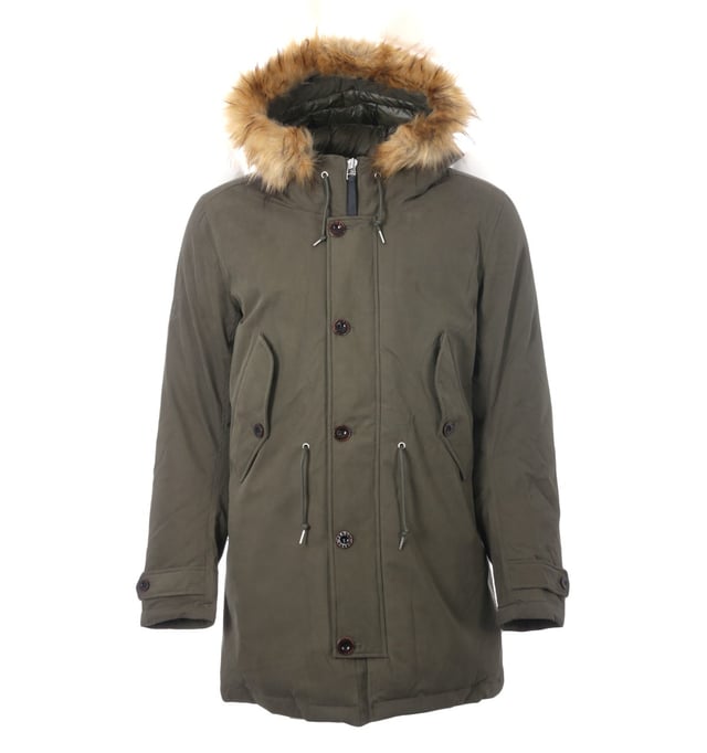 Men s Pretty Green Somme Parka in Khaki
