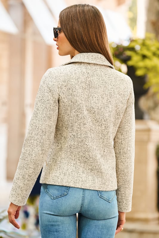 boucle biker jacket uk