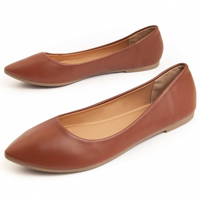 Casual ballerina voor dames. Comfortabele pasvorm. Gemaakt van veganistische materialen. Geproduceerd door andere merken voor ons merk.