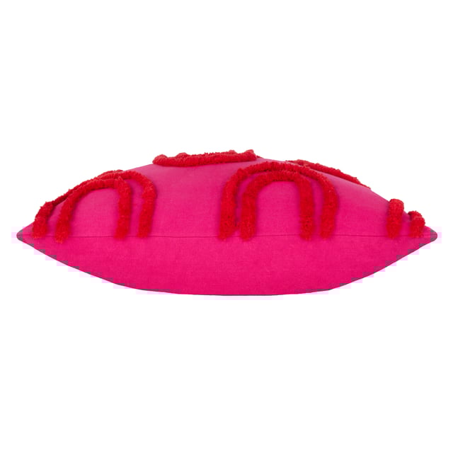 If you like something a bit more abstract, then this feel-good cushion is for you! Featuring soft and fluffy tufts of cotton that wind their way across the face of the cushion, set against a contrasting cotton background, this statement piece adds spades of vibrant colour to your living space. Be loud and proud with the Archie Cushion!
