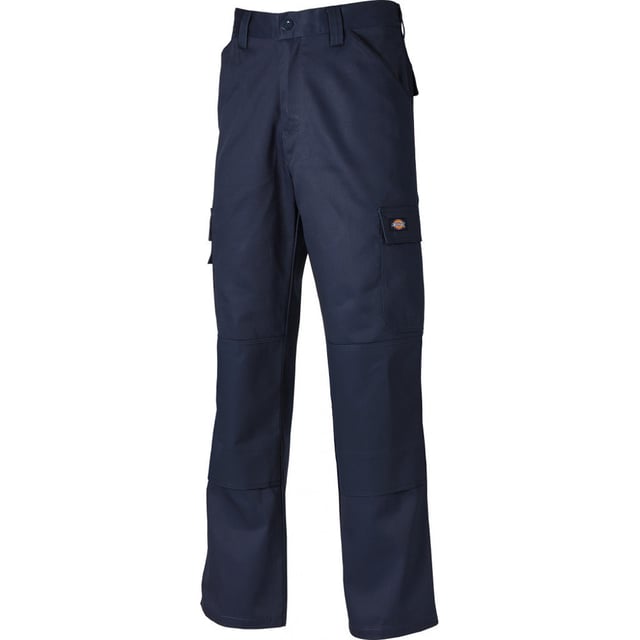 The Dickies ED24/7 Trousers have an exceptional choice of colour variations & available sizes. These match with & suit the Dickies two tone clothing & outerwear available. Combine this with the excellent low price and it is easy to see why these are proven to be a volume selling work trouser in the UK market. Loaded with pockets (see below) and featuring knee pad pouches to take a Dickies knee pad insert too.