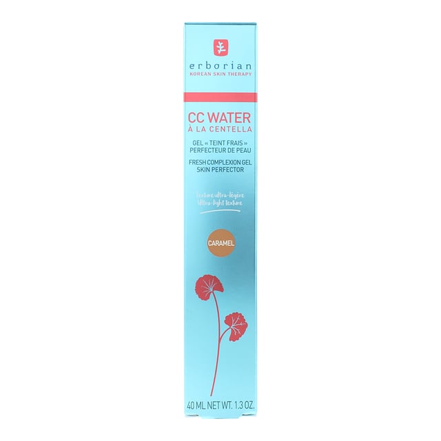Erborian CC Water Skin Perfector is an ultra-light gel infused with Centella Asiatica to soothe and rejuvenate. This innovative skin perfector hydrates deeply while delivering a natural, even complexion. Its water-based texture feels weightless on the skin, leaving it smooth, radiant, and perfectly balanced for an effortless, dewy finish.