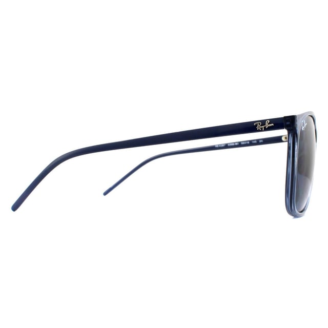 Ray-Ban Sunglasses RB4387 639980 Transparent Blue Blue Gradient are a simple slim design with a square shape and keyhole bridge design.