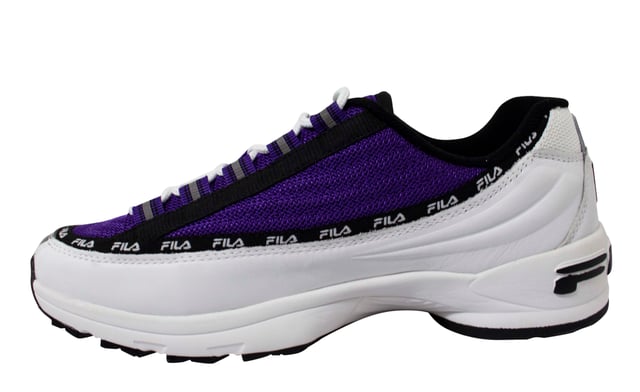 Fila DSTR97 Mens White Purple Trainers