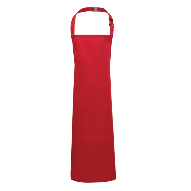 Classic Premier childrens bib apron available in 12 colours. Self fabric neckband. Self fabric ties 50cm long. Width: Infant 43cm, Junior 48cm. Length: Infant 53cm, Junior 63cm. Made from Oeko-Tex® Standard 100 fabric. These aprons have an adjustable nec. Fabric:65% Polyester, 35% Cotton twill Weight: 195gsm. Size - Infants (3-6 years), Junior (7-10 years).