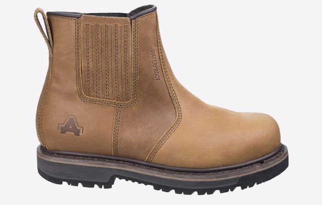 A robust GOODYEAR WELTED safety dealer boot made with full grain water resistant leather upper & internal waterproof membrane, twin leather overlay elastic gussets, steel toe, flexible composite midsole and hardwearing PU/Rubber outsole
- Full Grain Water Resistant Crazy Horse Leather Upper
- Breathable Internal Waterproof Membrane & Mesh Lining
- Twin Elastic Gusset for Close Comfort Fit
- 200 Joules Steel Toecap
- Anti-penetration Non-Metal Midsole
- Removable PU Foam Footbed
- High Density PU Midsole for Excellent Energy Absorption
- Antistatic
- Heat Resistant Nitrile Rubber Outsole
- Fuel & Oil Resistant Outsole