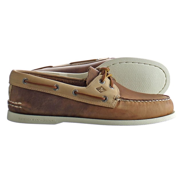Sperry A/0 Lace-up Brown Smooth Leather Mens Zapatos STS21721