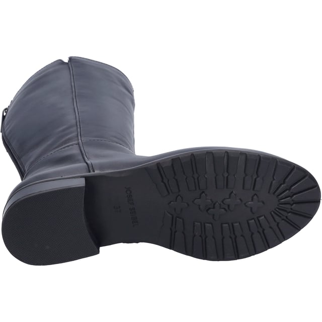 Deze laarzen zijn gemaakt van zacht nappaleer. Het model Chiara 01 is gemakkelijk aan te trekken dankzij een slimme ritssluiting. Onze Chiara 01 is ook voorzien van een uitneembaar voetbed van microvezel. JOSEF SEIBEL gebruikt traditioneel het AGO-design om de schoen licht en robuust tegelijk te maken. Breedte G is perfect voor alle normale voeten. Geniet van je vrije tijd met veel lichtheid aan je voeten!