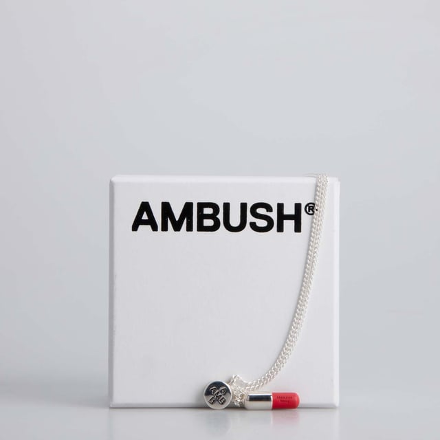Accessories Ambush Pill Charm Necklace in Silver
