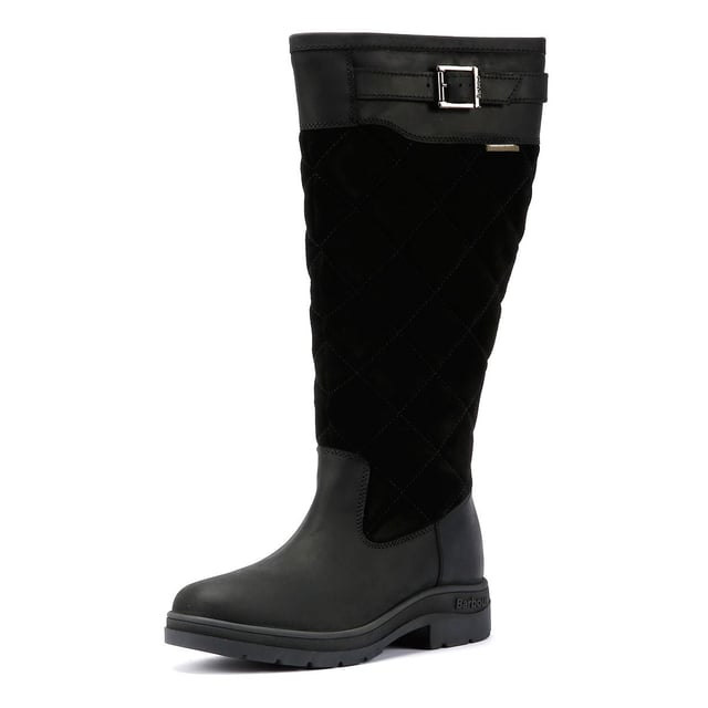 Stay dry in style, hydrophobic suede and leather upper knee high Tall boot, featuring Barbour's Weather Comfort waterproof technology for all-weather protection. Zip fastening for easy wear and a durable rubber sole for enhanced traction and durability.